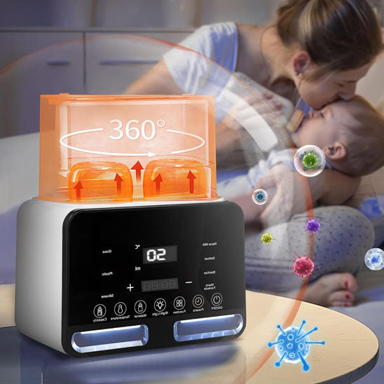 Multi-functional baby bottle warmer with intelligent temperature control