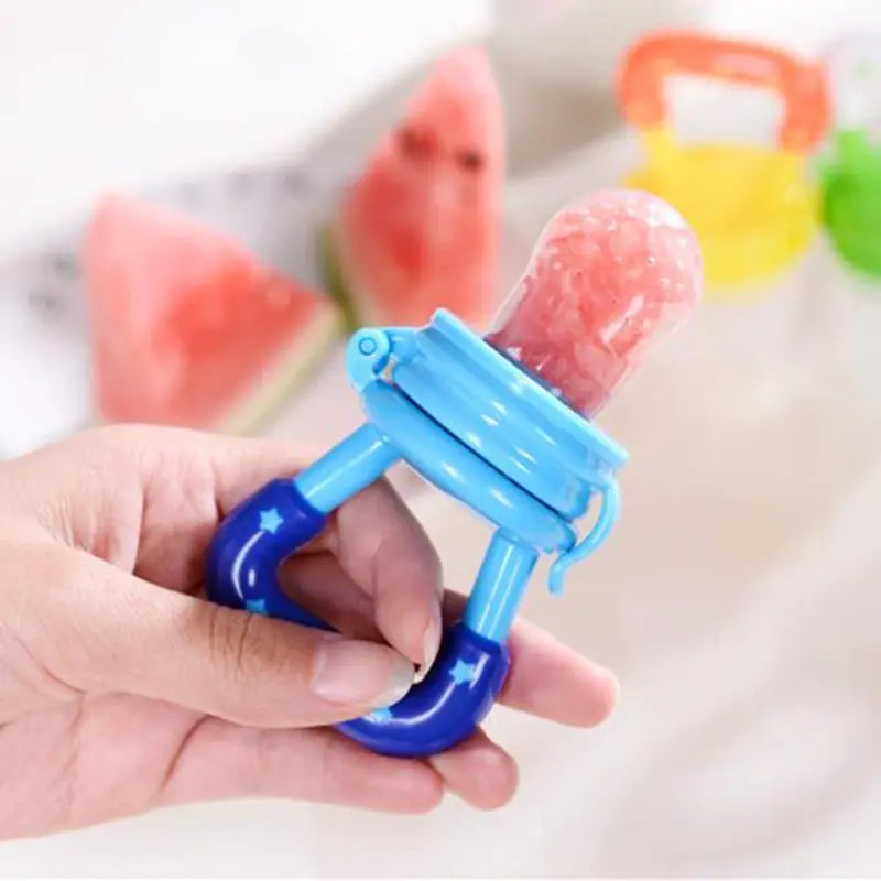 3-in-1 Baby Fruit Feeder &amp; Teether Dummy | BPA-Free Weaning Soother | Safe Silicone Nibbler for 6 Months+