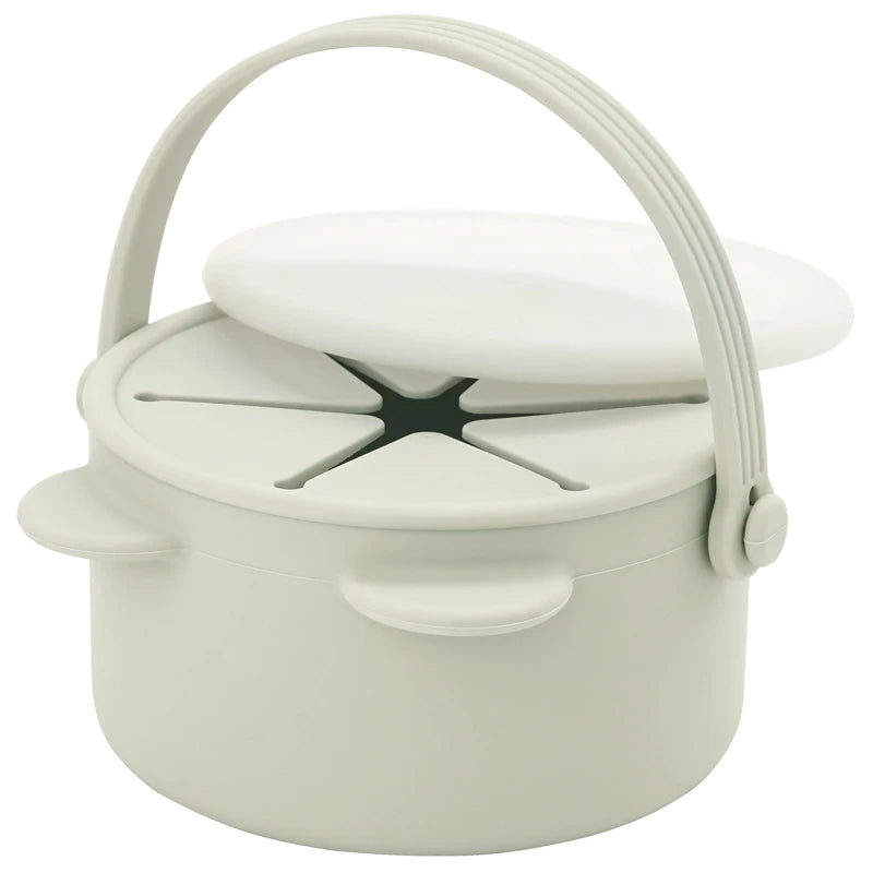 Baby Silicone Snack Cup with Lid | BPA-Free Food Storage Container