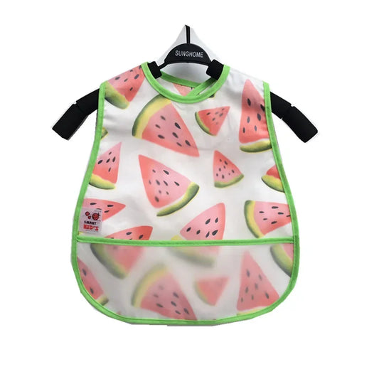 Cartoon Baby Bib - Waterproof EVA Adjustable Feeding Apron