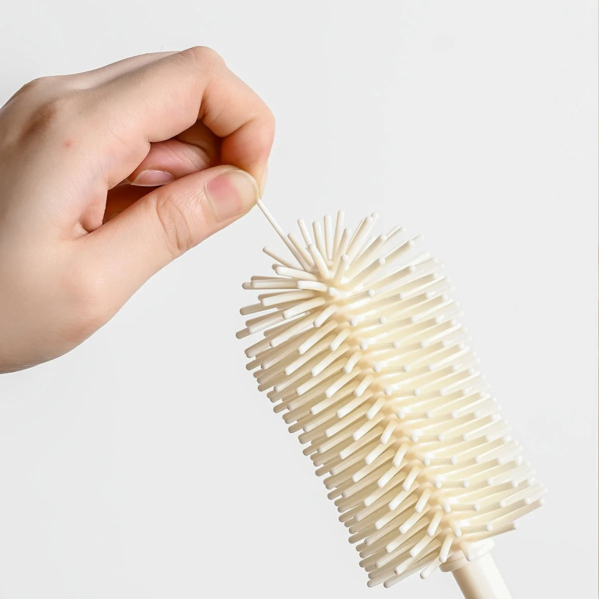 Silicone Baby Bottle Brush Set with Storage Box - Portable Cleaning Kit