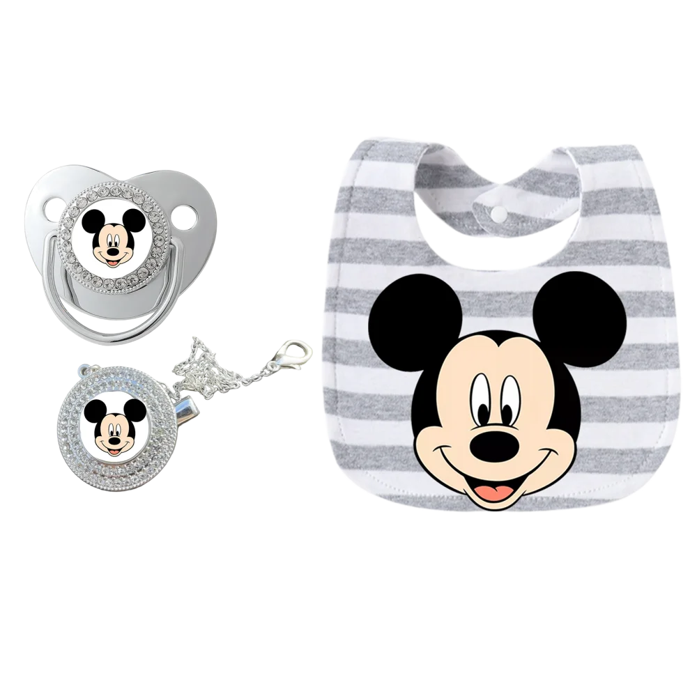 Baby Pacifier Holder Clip | Silver Dummy Clip with Teether Design