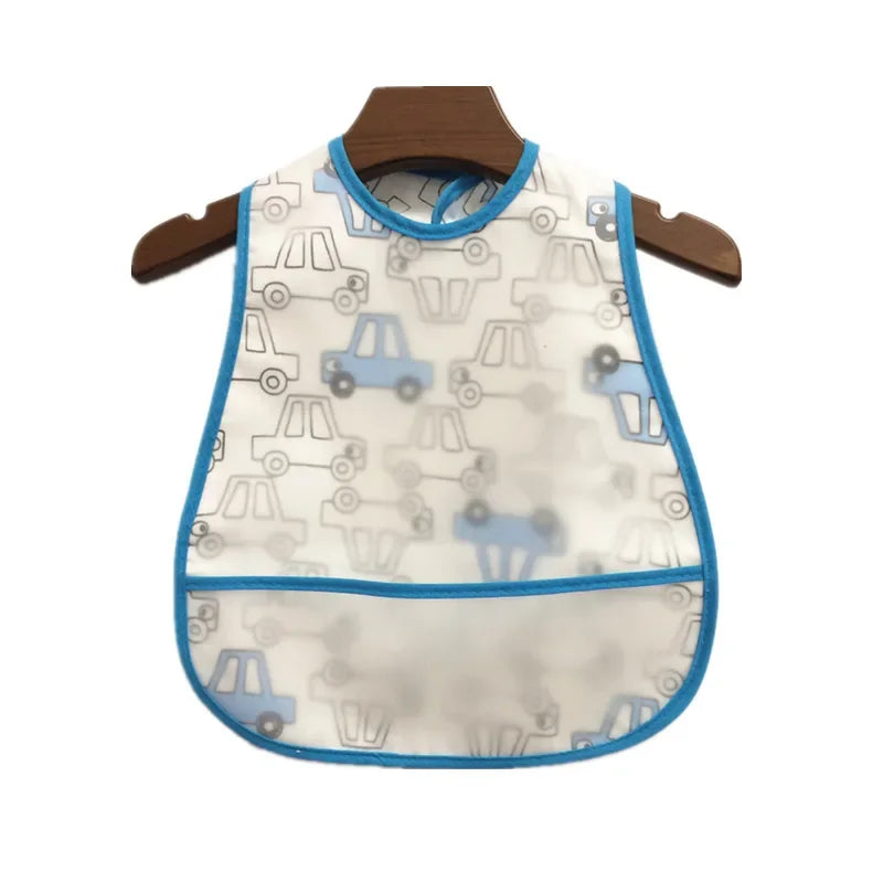 Cartoon Baby Bib - Waterproof EVA Adjustable Feeding Apron