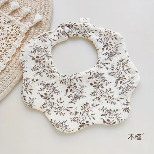 Cute Animal Baby Bib - Soft Cotton Muslin for Newborns & Infants