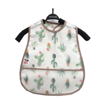 Cartoon Animal Baby Bib - Waterproof with Adjustable Pocket for Boys & Girls