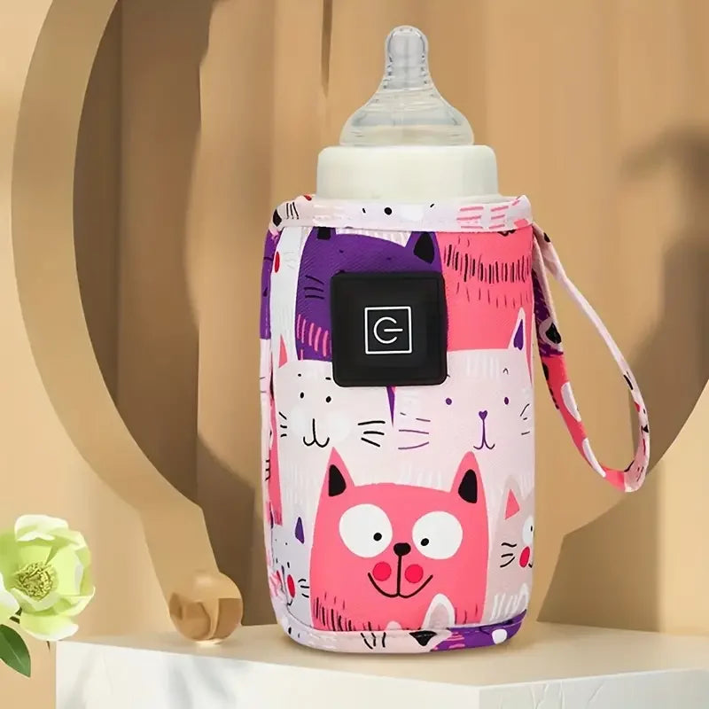 USB Baby Bottle Warmer - Insulated Travel Bag for Stroller & Car