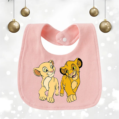 Soft Cotton Baby Bib - U-Shaped Burp Cloth for Newborns & Toddlers