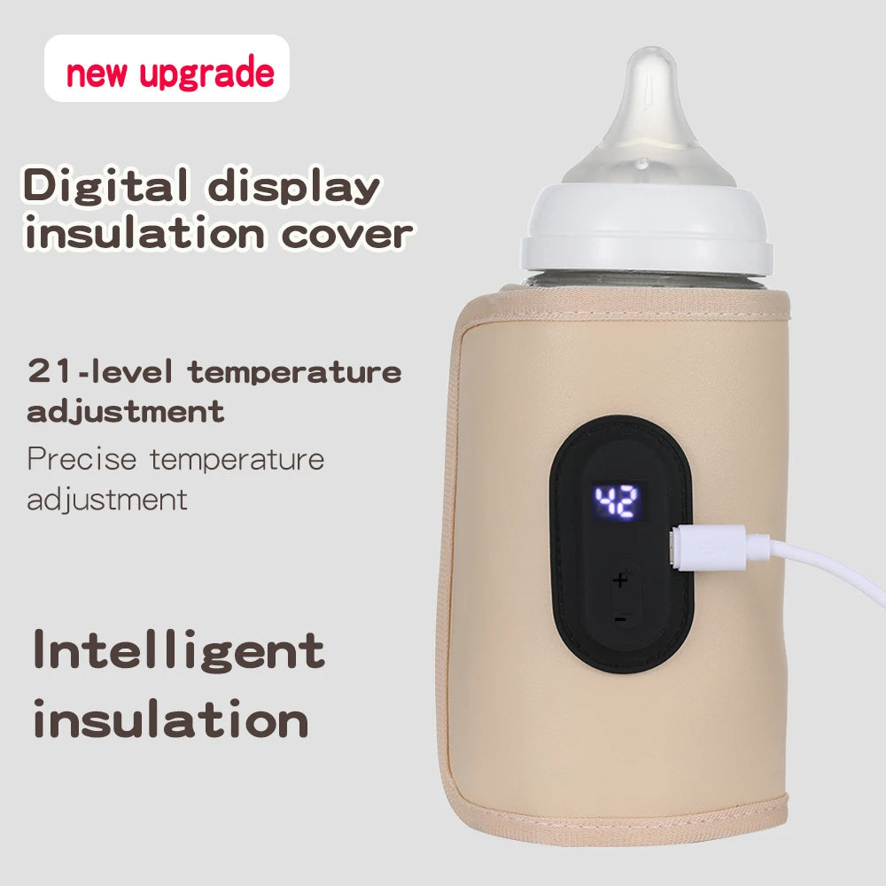 Portable USB Baby Bottle Warmer for Car & Outdoor Travel
