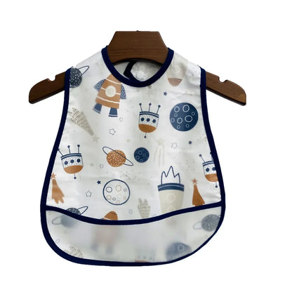 Cartoon Animal Baby Bib - Waterproof with Adjustable Pocket for Boys & Girls
