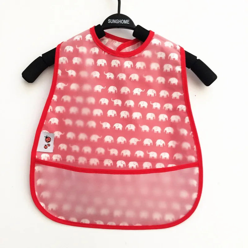 Cartoon Baby Bib - Waterproof EVA Adjustable Feeding Apron