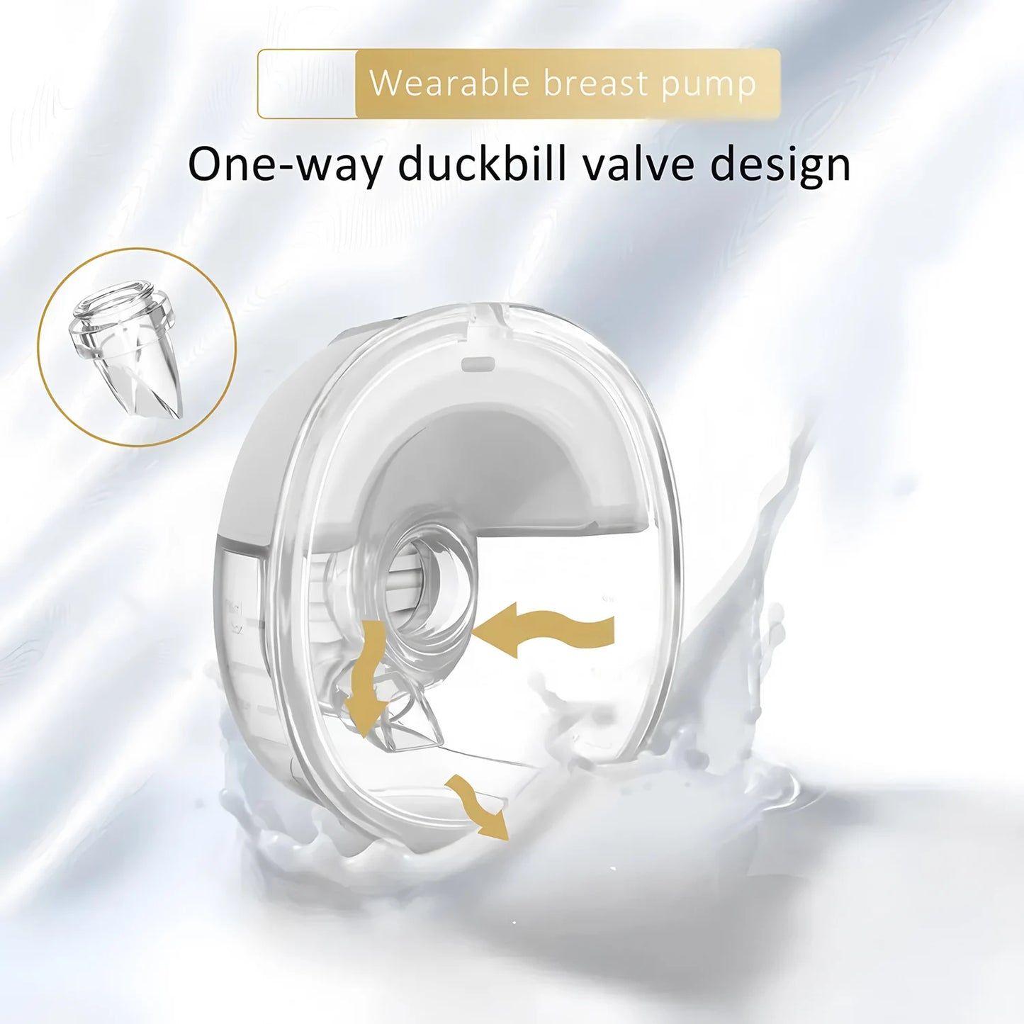 Fireurus Wearable Breast Pump - Smart Electric Milk Collector with LED Display