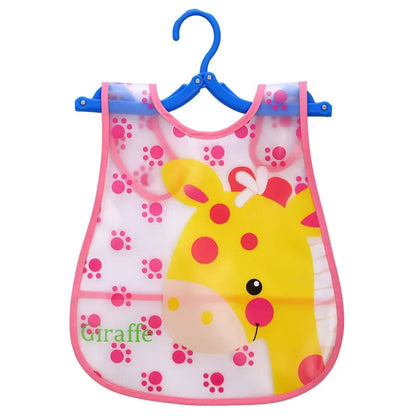 Cartoon Baby Bib - Waterproof EVA Adjustable Feeding Apron