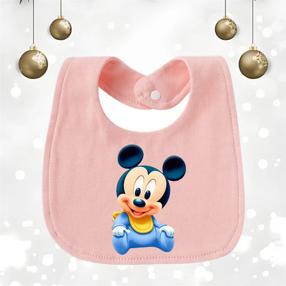 Soft Cotton Baby Bib - U-Shaped Burp Cloth for Newborns & Toddlers