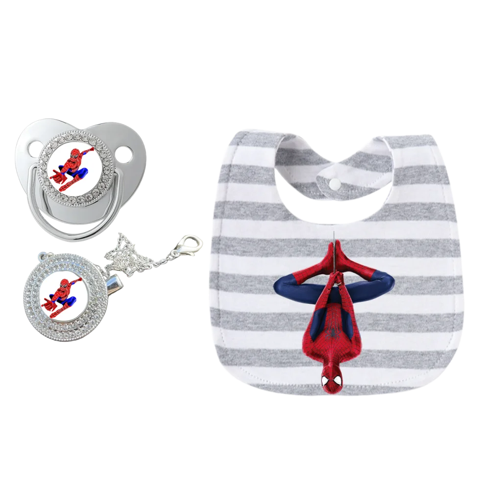 Baby Pacifier Holder Clip | Silver Dummy Clip with Teether Design