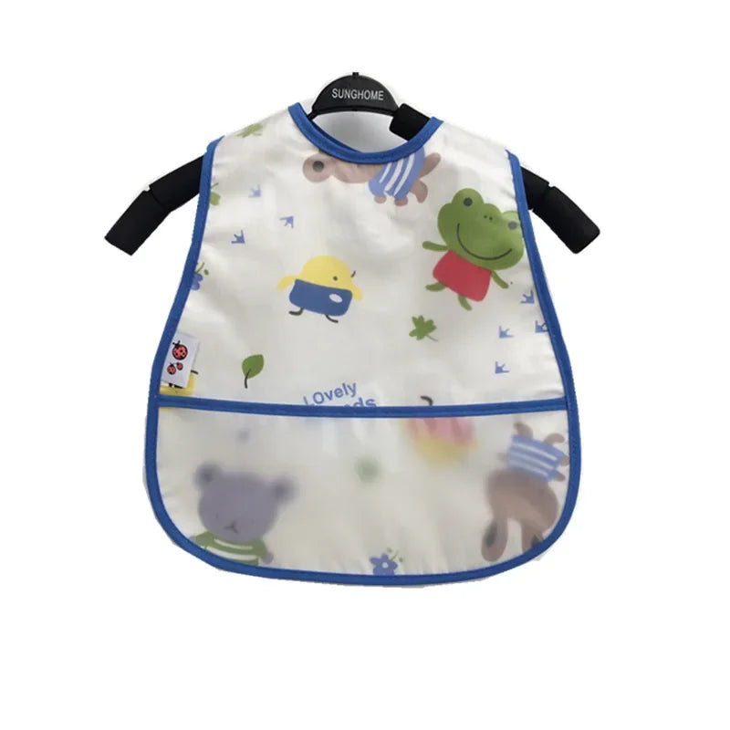 Cartoon Baby Bib - Waterproof EVA Adjustable Feeding Apron