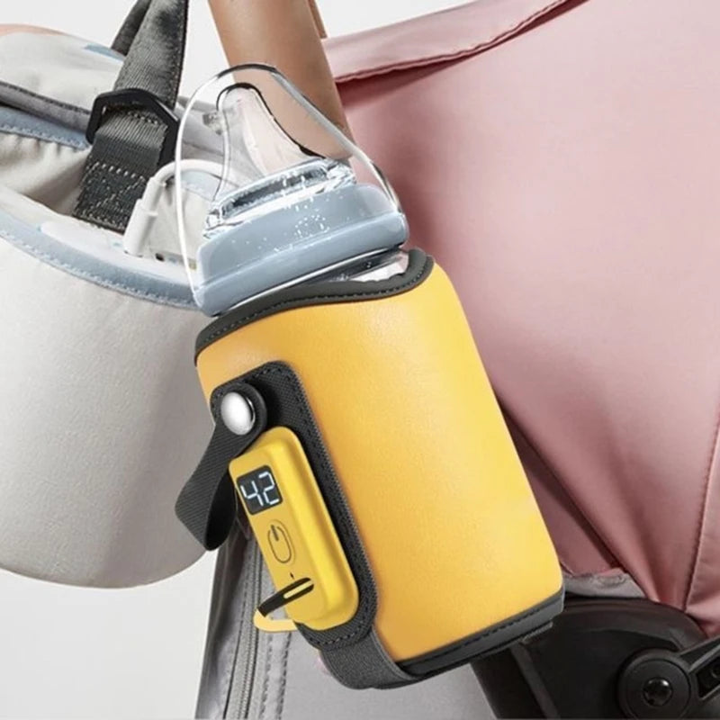 Portable USB Baby Bottle Warmer Bag - 5 Gear Temperature Control