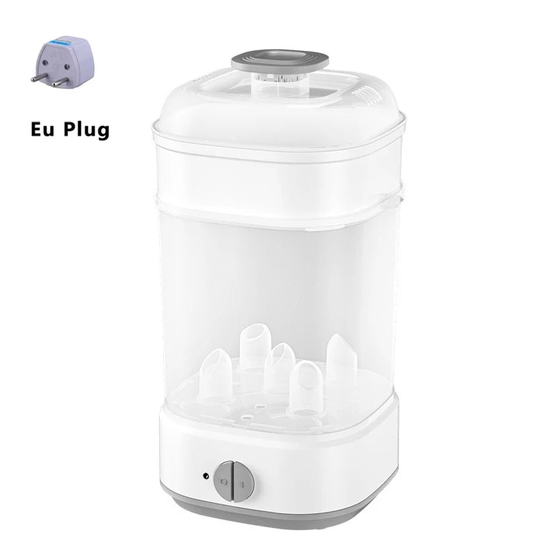 Electric Baby Bottle Sterilizer with Timer - Steam Sanitizer & Milk Warmer