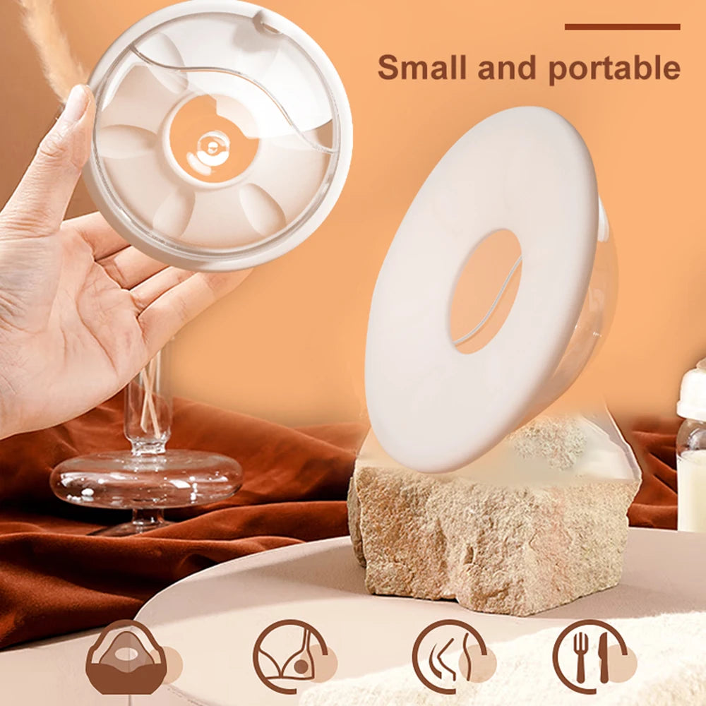 Small and portable device held by a hand with a neutral background