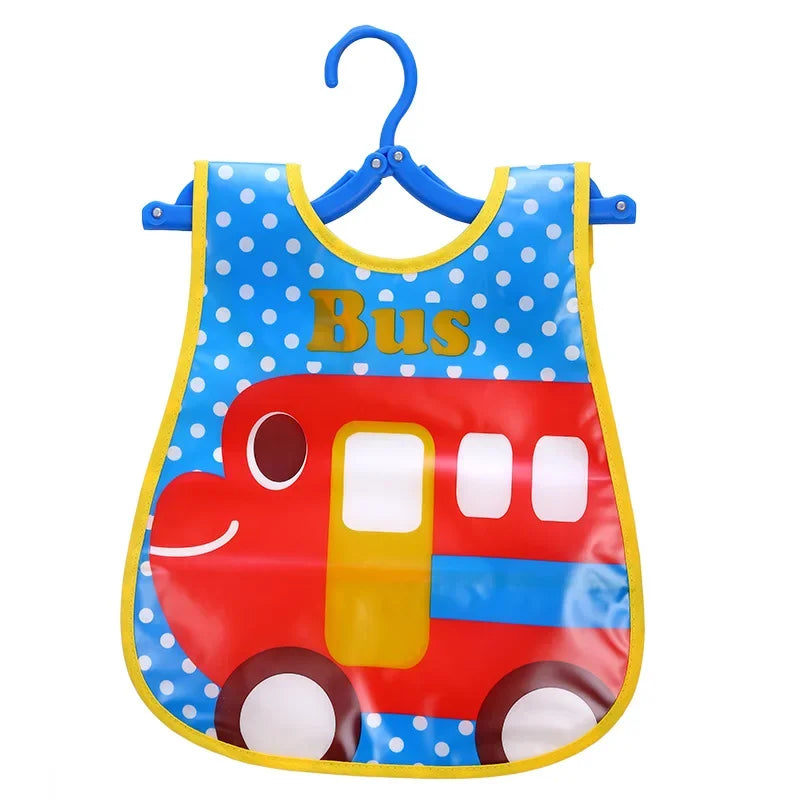 Cartoon Baby Bib - Waterproof EVA Adjustable Feeding Apron