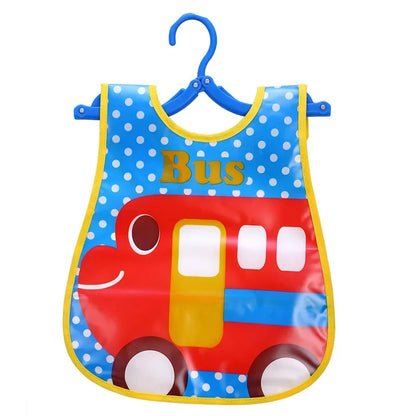 Cartoon Baby Bib - Waterproof EVA Adjustable Feeding Apron