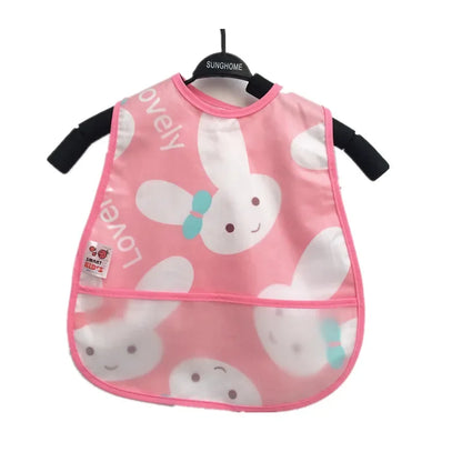 Cartoon Baby Bib - Waterproof EVA Adjustable Feeding Apron