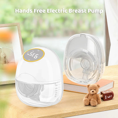 Fireurus Wearable Breast Pump - Smart Electric Milk Collector with LED Display