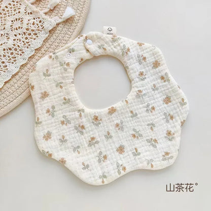 Cute Animal Baby Bib - Soft Cotton Muslin for Newborns & Infants