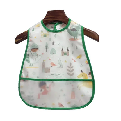 Cartoon Baby Bib - Waterproof EVA Adjustable Feeding Apron