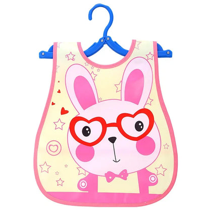Cartoon Baby Bib - Waterproof EVA Adjustable Feeding Apron