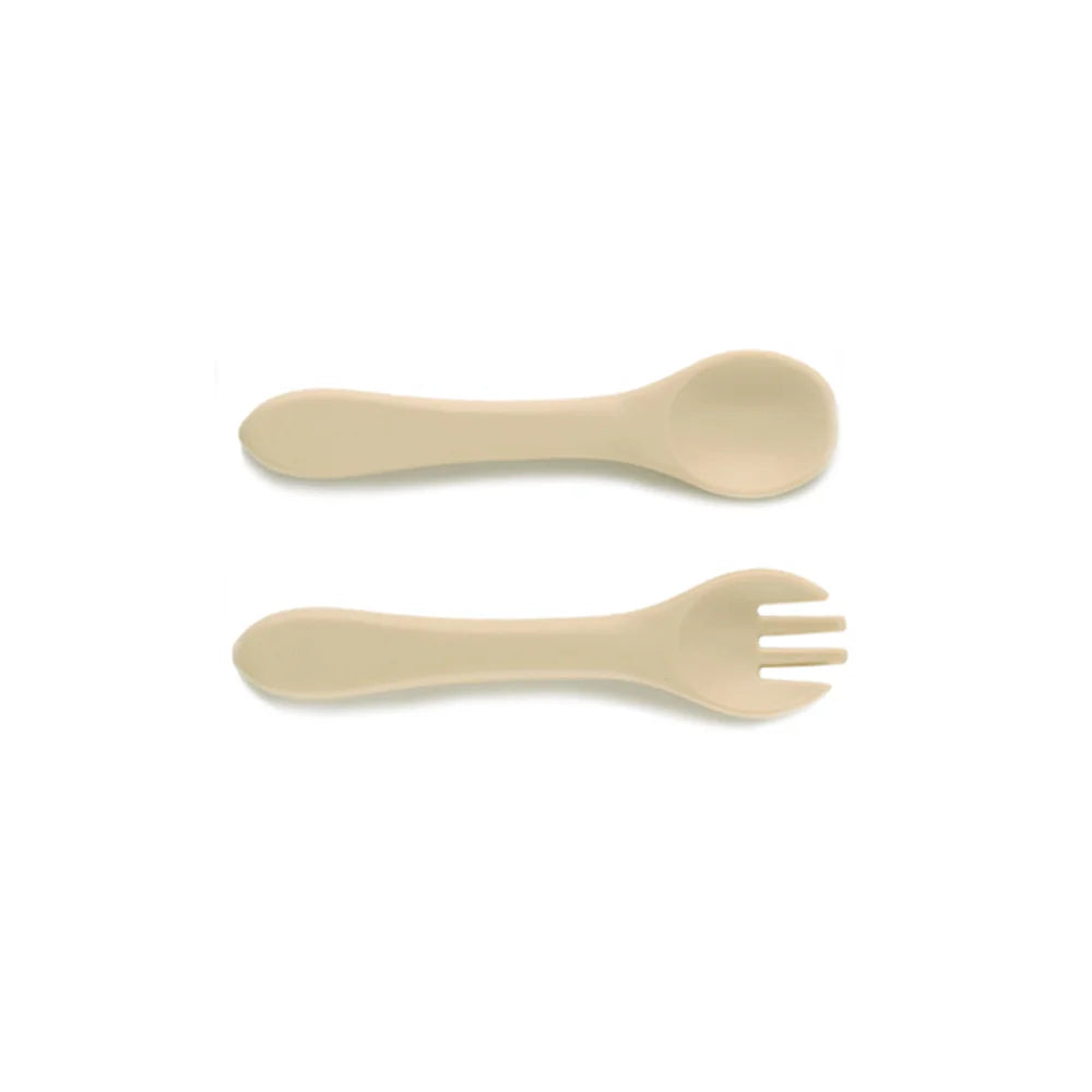 Baby Weaning Set - Pumpkin Divided Plate, Suction Bowl & Bib | Self-Feeding Tableware