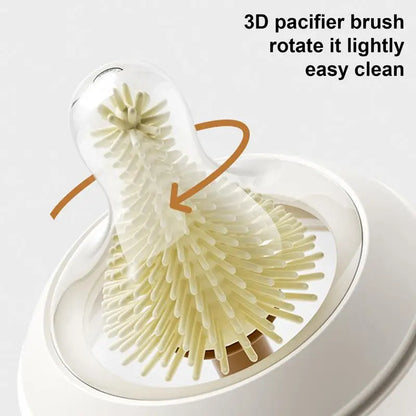 Baby Bottle Cleaning Brush Set | Silicone Travel Case & Drying Rod