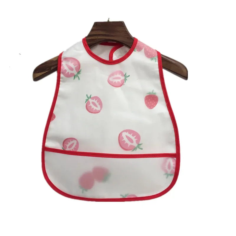 Cartoon Baby Bib - Waterproof EVA Adjustable Feeding Apron