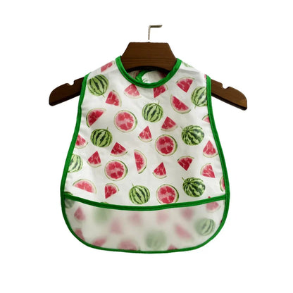 Cartoon Animal Baby Bib - Waterproof with Adjustable Pocket for Boys & Girls