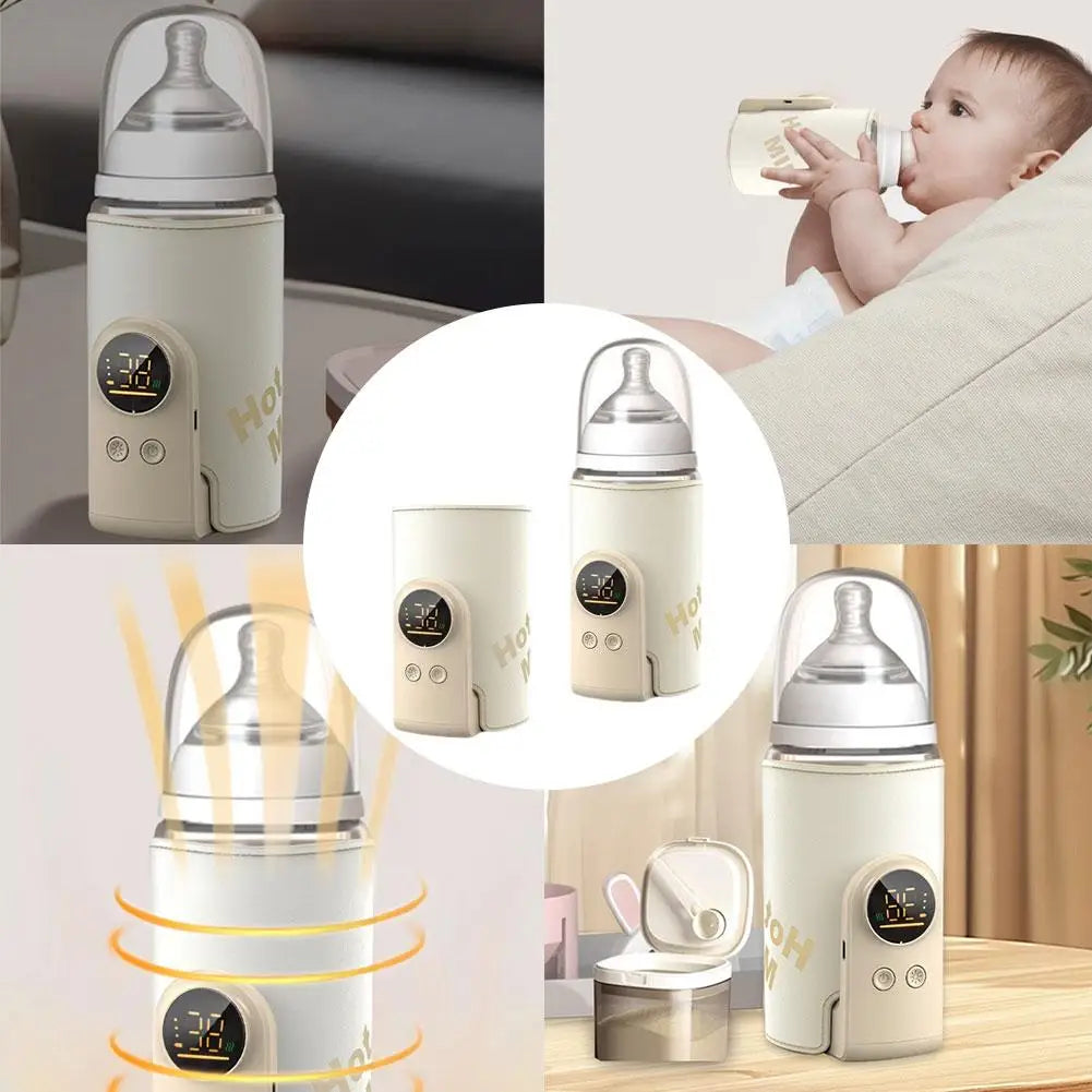 Baby Bottle Warmer with Milk Mixer - Built-In Safety Protection & BPA-Free