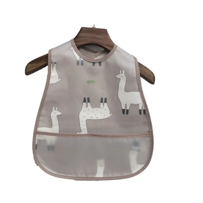 Cartoon Baby Bib - Waterproof EVA Adjustable Feeding Apron