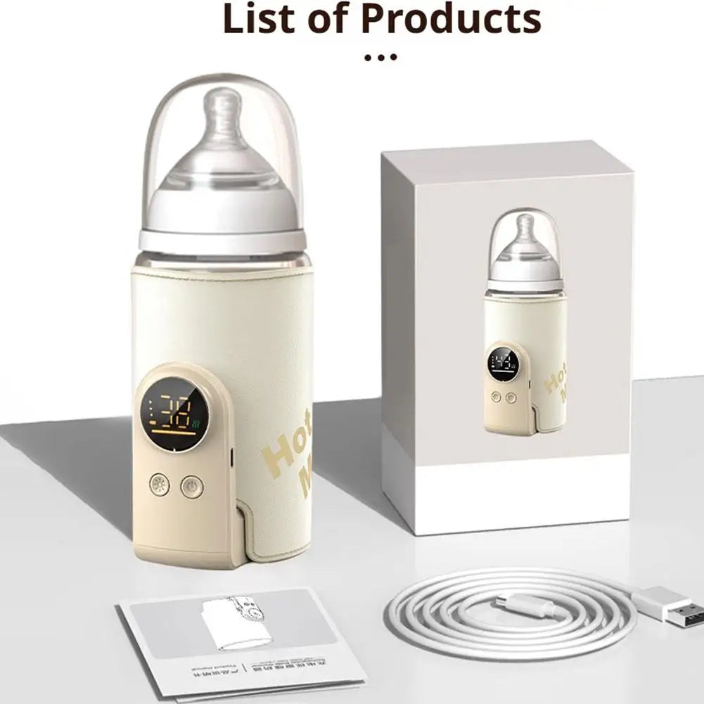 Baby Bottle Warmer with Milk Mixer - Built-In Safety Protection & BPA-Free