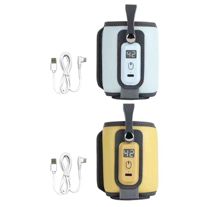 Portable USB Baby Bottle Warmer Bag - 5 Gear Temperature Control