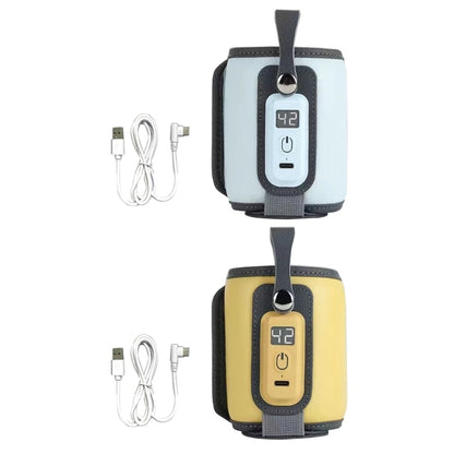 Portable USB Baby Bottle Warmer Bag - 5 Gear Temperature Control