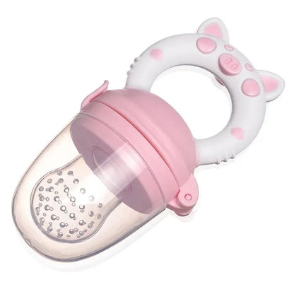 Baby Food Feeder Pacifier - Silicone Fruit & Vegetable Feeder with Spoon | Weaning Essentials