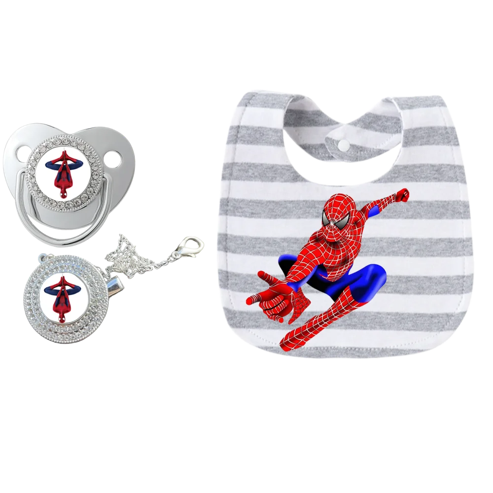 Baby Pacifier Holder Clip | Silver Dummy Clip with Teether Design