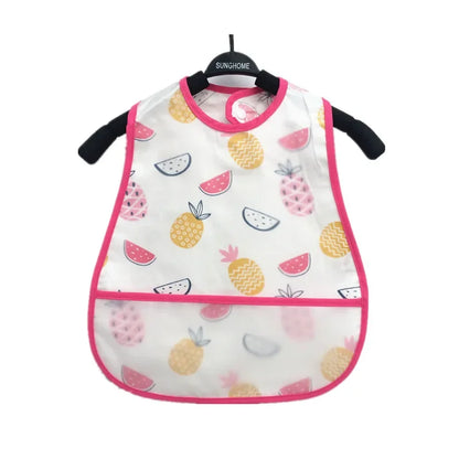 Cartoon Baby Bib - Waterproof EVA Adjustable Feeding Apron