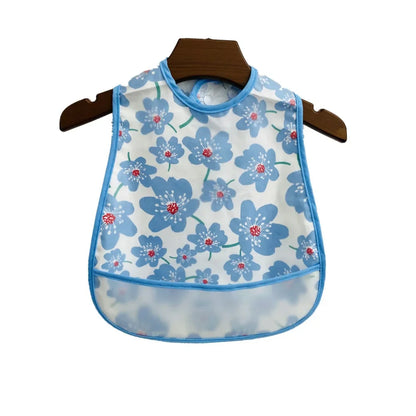Cartoon Animal Baby Bib - Waterproof with Adjustable Pocket for Boys & Girls