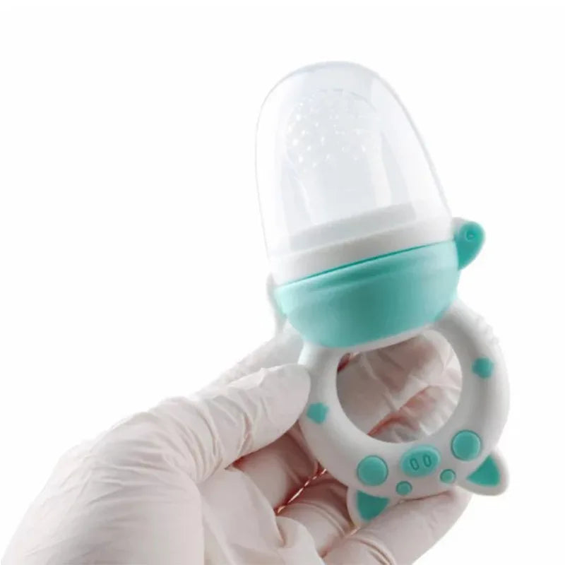 Baby Food Feeder Pacifier - Silicone Fruit & Vegetable Feeder with Spoon | Weaning Essentials