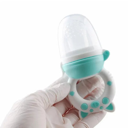 Baby Food Feeder Pacifier - Silicone Fruit & Vegetable Feeder with Spoon | Weaning Essentials