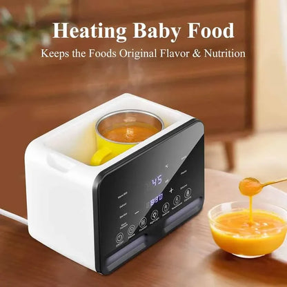 6-in-1 Baby Bottle Warmer & Digital Steam Steriliser – Accurate Temperature Control for Milk & Baby Food (UK Plug)