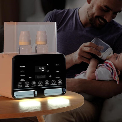 Multi-functional baby bottle warmer with intelligent temperature control