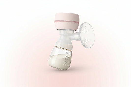 Breast pump on a clair background


