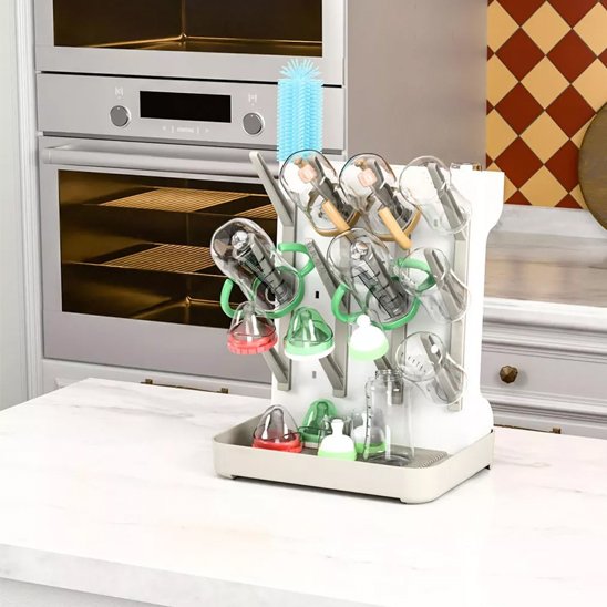 Baby Bottle Drying Rack | Hygienic Space-Saving Drainer
