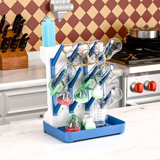 Baby Bottle Drying Rack | Hygienic Space-Saving Drainer