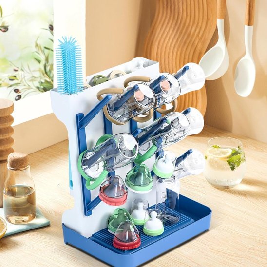 Baby Bottle Drying Rack | Hygienic Space-Saving Drainer